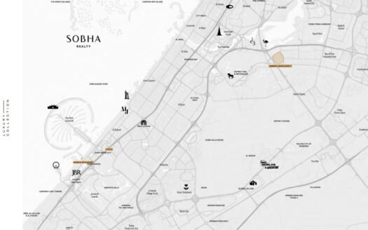 Grand Five-Bedroom Type A Living Spaces at Sobha Luxury Collection