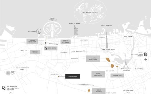 Elegant Simplicity: Sophisticated One-Bedroom Units in Tower G at Sobha Orbis